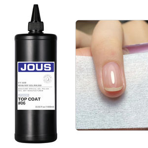 طلاء زجاجي علوي من جوس بدون مسح مع لمعان مرآة وصلابة عالية فائق التحمل مقاوم للخدش والماء والزيت لحماية الأظافر - Product Image 1