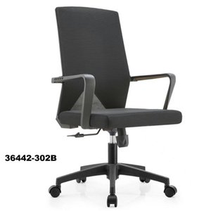 Middle <b>back</b> clerk <b>chair</b> with fixed armrest office furniture modern office <b>chair</b> 36442-303B - Product Image 4