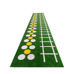 Césped Artificial Personalizado de 15 mm, Verde Arcoíris, para Gimnasio, con Marcación de Líneas Blancas, Patrón Funcional, Alfombra Deportiva Artificial - Product Image 2