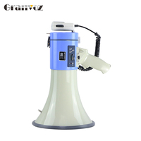Haut-Parleur 50W avec USB, SD, AUX pour Sonorisation et Alarme de Sécurité, Mégaphone Puissant à Grande Puissance avec Option Batterie