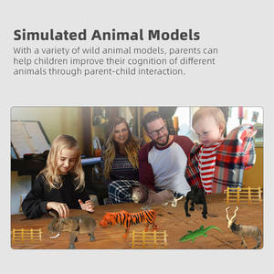 Juego de 30 Figuras de Animales del Zoológico en 3D, Realistas, para Decoración del Hogar, Juguetes de Animales Salvajes de PVC para la Cognición Temprana de los Niños - Product Image 2