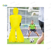 Mannequins de football gonflables en PVC durables pour adultes, forme humaine, pour l'entraînement aux coups francs, utilisation en extérieur, taille personnalisable