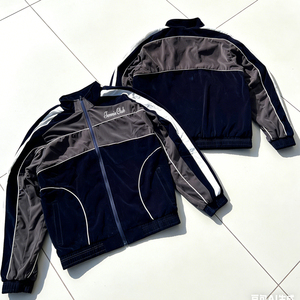 Ensemble <span class=keywords><strong>de</strong></span> survêtement en molleton 100% coton pour homme, <span class=keywords><strong>tenue</strong></span> décontractée d'été surdimensionnée avec fermeture éclair, streetwear <span class=keywords><strong>de</strong></span> <span class=keywords><strong>course</strong></span> - Product Image 5