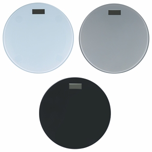 Báscula Personal Redonda de 180 KG, 3ASS, Negra y Blanca - Product Image 1