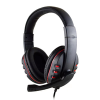 Casques d'écoute oem de haute qualité, casques d'écoute pour pc et casque d'écoute de jeu stéréo filaire pour joueurs avec micro