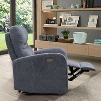 Sofá reclinable eléctrico Manual de diseño ergonómico, sofá cama individual de tela, para el hogar sillón de sala de estar, juego de sofá perezoso, mecedora