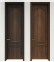 Premium Solid Wood Soundproof Door Multiple Timber Options (Maple Elm) for Villa Apartment Warehouse Commercial