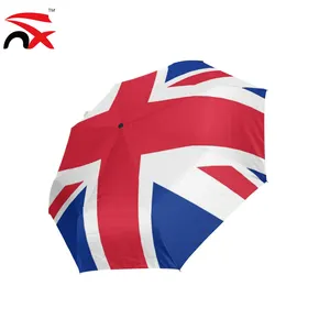 3 Folds Auto Open Close Umbrella Union Jack British UK Flag