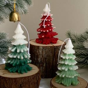 Bougie <span class=keywords><strong>d</strong></span>écorative en cire de soja aromathérapeutique en gros, arbre de Noël, art, bougies, usine, <span class=keywords><strong>d</strong></span>écoration <span class=keywords><strong>d</strong></span>'intérieur haut de gamme, occasions du Nouvel An - Product Image 2