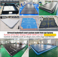 Tapis de gymnastique gonflable AirTrack P1 P2 Hot Rainbow de 3m, 4m, 5m, 6m, 8m, 9m, 10m, 12m, avec logo personnalisé en usine