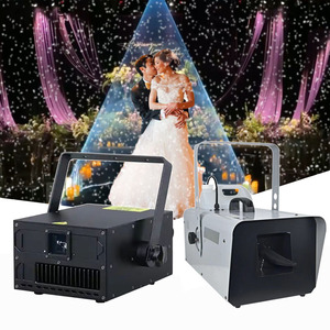 10 Wát đầy đủ màu sắc laser với 1500 Wát tuyết Máy hiển thị khiêu vũ Giấc Mơ hiệu ứng đám cưới laser và tuyết ánh sáng vàng - Product Image 1