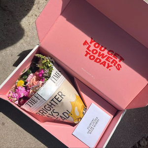 Упаковочная коробка для цветов с логотипом под заказ, упаковка для букета, доставка, перерабатываемая Цветочная Подарочная коробка, картонная коробка для тюльпанов роз - Product Image 2