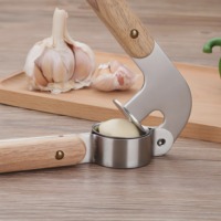 Prensa de Ajo de Acero Inoxidable, Triturador y Picador de Ajo, Jengibre, Nueces y Semillas, Utensilio de Cocina Resistente