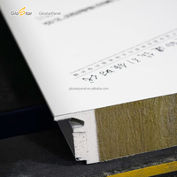 Glostar Toptan CE/ISO 50mm 75mm 100mm 150mm OEM/ODM Su Geçirmez Taş Yünü Sandviç Panel Fabrikası, Depo İçin PU Kenarlı