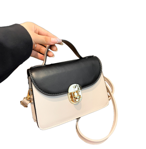 2026 Twinkle New Fashionable <b>Small</b> Fresh Color Contrast Retro Crossbody Chain Strap Luxury Women's Shoulder <b>Handbag</b> Polyester - Product Image 2