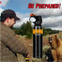 Vente en gros de spray de défense personnelle Bear Mace 470ml, formule puissante, portée jusqu'à 35 pieds, pour la randonnée, le camping et la sécurité
