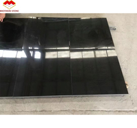 Dalles de granit noir de Shanxi (Chine) en pierre naturelle moderne, finition polie, épaisseur 18 mm, grand format, pour villa