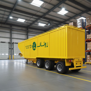 Remolque para Granos de <span class=keywords><strong>Tres</strong></span> <span class=keywords><strong>Ejes</strong></span>, Capacidad de 88 Toneladas, Descarga de Carga a Granel, Remolque para Granos con Tolva Inferior de Acero y Transportador - Product Image 6