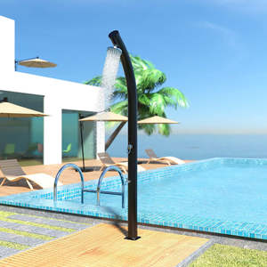 KR Integral Black 40L Bend Body Fácil de instalar <span class=keywords><strong>Ducha</strong></span> <span class=keywords><strong>solar</strong></span> al aire libre para patio trasero Jardín Piscina - Product Image 5