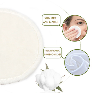 AnAnBaby 16 Pcs/set Tampons démaquillants réutilisables en bambou Lot de tampons nettoyants <span class=keywords><strong>lavables</strong></span> en <span class=keywords><strong>coton</strong></span> microfibre pour femmes - Product Image 4