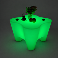 Table LED Lumineuse 80x80x50cm Rechargeable 16 Couleurs pour Salle de Banquet, Vente en Gros Exclusive Extérieur