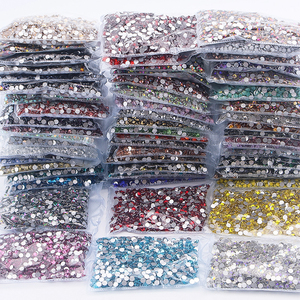 Strass non thermocollants en gros, tailles SS6, SS10, SS16, SS20, SS30, SS34, SS40, pierres en verre cristal à dos plat <span class=keywords><strong>pour</strong></span> décoration dentaire et nail art - Product Image 5