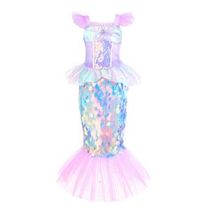 Los Más Vendidos al por Mayor, Disfraces de Cosplay para Niñas Pequeñas, Monos Morados para Niños, Disfraces de Sirena con Brillantina para Niños - Product Image 2