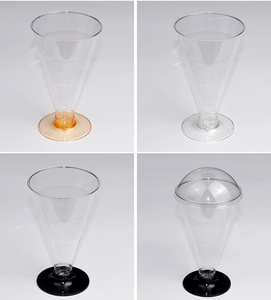 Taza <span class=keywords><strong>de</strong></span> Mousse <span class=keywords><strong>de</strong></span> pastel <span class=keywords><strong>de</strong></span> pudín <span class=keywords><strong>de</strong></span> gelatina <span class=keywords><strong>de</strong></span> plástico cónico desechable transparente <span class=keywords><strong>de</strong></span> pie alto - Product Image 3
