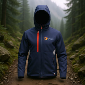 Chaqueta Softshell Azul M con Capucha para Actividades al Aire Libre - Product Image 3