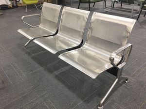 Ghế chờ sâ<span class=keywords><strong>n</strong></span> bay bằng thép không gỉ 3 chỗ ngồi, ghế dài khu vực công cộng, ghế chờ nhà ga/bệnh việ<span class=keywords><strong>n</strong></span>/ngâ<span class=keywords><strong>n</strong></span> hàng - bá<span class=keywords><strong>n</strong></span> buô<span class=keywords><strong>n</strong></span> - Product Image 6