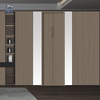 Portes intérieures en bois insonorisées modernes haut de gamme avec divers designs, portes de chambre écologiques durables adaptées à l'habitat