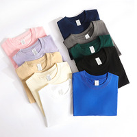 Kaos polos pria katun tebal berkualitas tinggi 230gsm 100% grosir, unisex, polos, untuk sablon logo