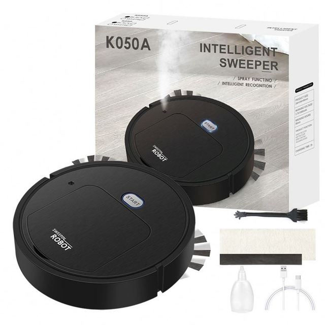 Automatic Navigation Robot Vacuum Cleaner Infrared Sensor Wet/Dry Function Cyclone Filter Electric Battery Power Robot Vacuum