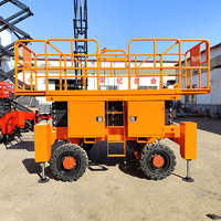 Plateforme élévatrice à ciseaux tout-terrain certifiée CE, 16 m, 450 kg, pour l'entretien extérieur des lignes électriques