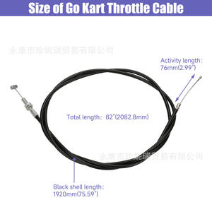 สายคันเร่งรถโกคาร์ท Zhen Nirui ยาว 75 นิ้ว แบบตรง สำหรับเครื่องยนต์ 2 จังหวะ 90cc 110cc อุปกรณ์ซ่อมแซม - Product Image 3