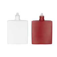 Luxe coloré personnalisé 30ml 50ml carré en plastique fond de teint sérum lotion bouteille sérigraphie parfum emballage de compression