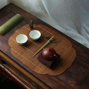 Nuevo Tapete de Bambú Tejido para Té 2021, Set de Té, Asiento para Anfitrión, Accesorios para Ceremonia del Té Japonesa Zen Tatami - Product Image 2
