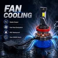 Ampoule de phare LED pour voiture SFIDA V3E TRI COULEURS 12V, super lumineuse, plug and play, H4 H7 H11 9005 9006