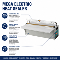 Machine de scellage thermique à bande continue électrique Xicang XC-1000, automatique, pour film 1010 mm, scellage sous vide pour aliments, boissons, produits chimiques