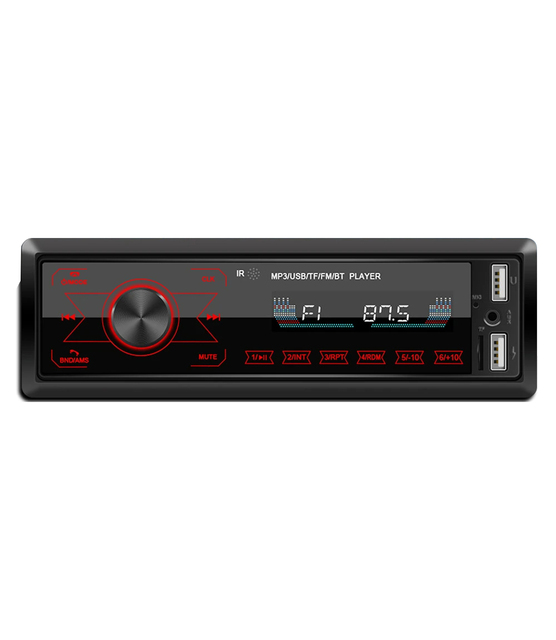 1DIN M10 Car Multimedia Player with MP3 AUX-in Radio Receiver Head Unit LCD Display USB Connection FM AM Wave Bands