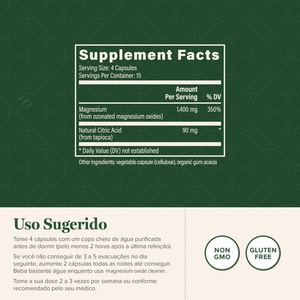 Etiqueta Personalizada, Magnesio 60 Cápsulas, Limpieza Intestinal y Desintoxicación para Mujeres y Hombres, Suplemento de Magnesio - Product Image 2