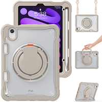 Nouvelle arrivée étui de protection pour tablette pour iPad Mini 6 étuis transparents de couverture arrière avec porte-crayon