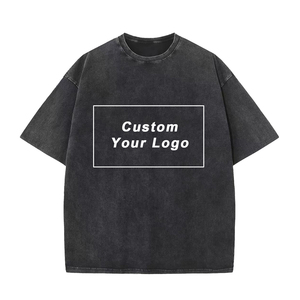 Mens Cổ Điển Quá Khổ T Áo Sơ Mi Tùy Chỉnh Dtg In Thời Trang Dạo Phố Đồ Họa Tees Trống Áo Thun Cộng Với Kích Thước Người Đàn Ông Quần Áo Axit Rửa Áo Thun - Product Image 3