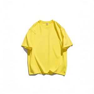 Camiseta de Hombre al por Mayor, 100% Algodón, Tejida, Vintage, de Manga Corta, Transpirable, con Logotipo Personalizado - Product Image 1
