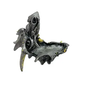 Caja de joyería de metal personalizada de alta calidad, anillo con forma de cabeza de dragón, para decoración de tocador