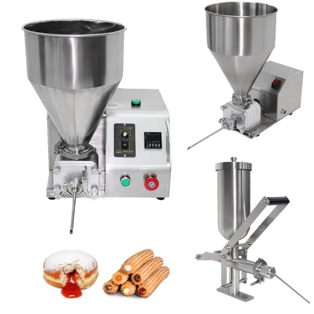 Automatic Japanese Pie Churros Jam Donut Cream Chocolate Puff Padding Injector Making Machine,injector for Croissant Cream Cake