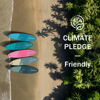 Planche de SUP gonflable rose antidérapante, certifiée CE TUV, écologique, portable et stable, système à 3 ailerons