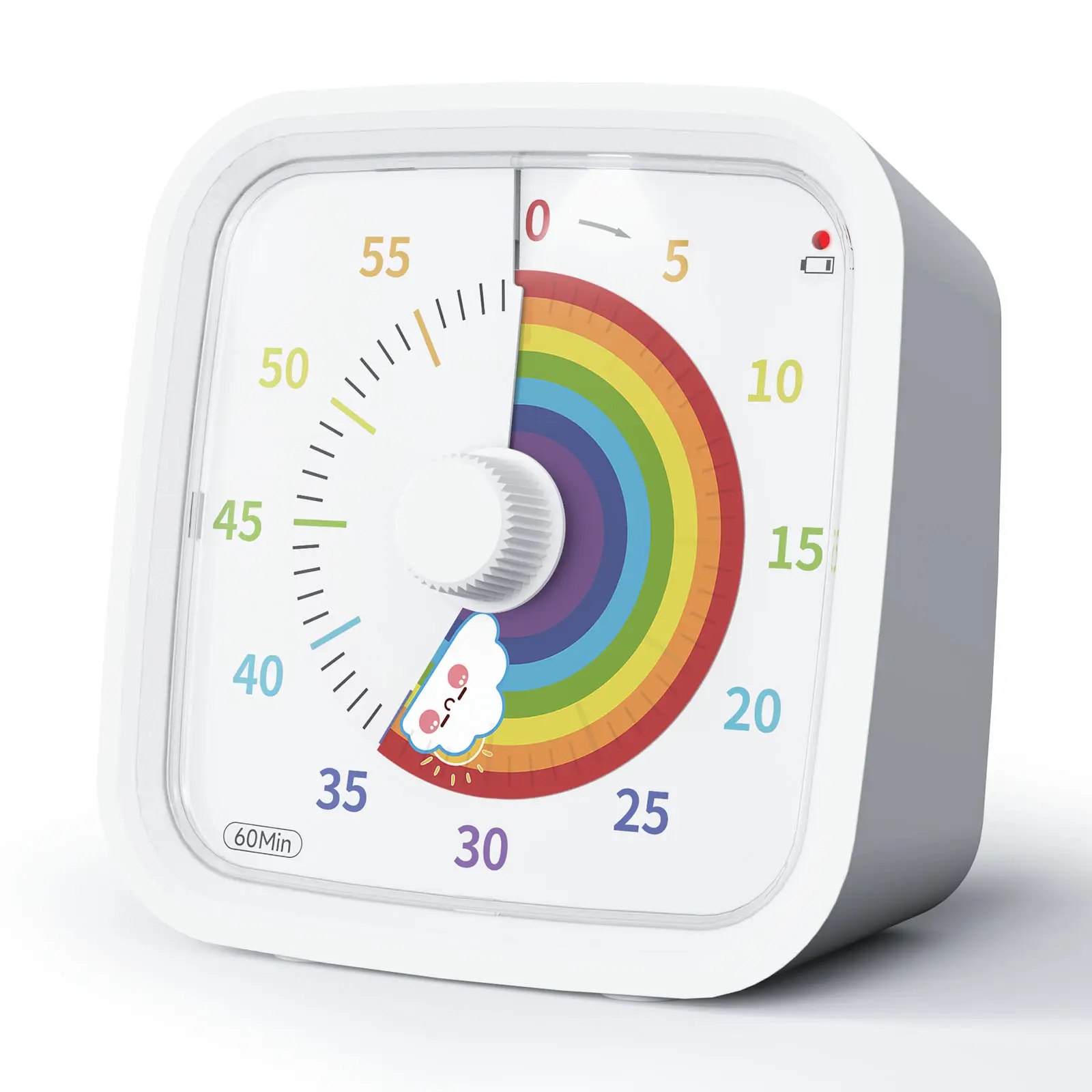 Yunbaoit OEM temporizador de productividad Google 60 minutos gestión del tiempo estudio silencioso cuenta regresiva temporizador de cocina temporizador Visual para niños