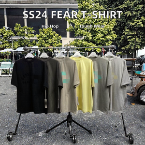 280 grammes nouvelle peur poids lourd Essenti T-Shirts luxe dieu graphique <span class=keywords><strong>personnalisé</strong></span> <span class=keywords><strong>flocage</strong></span> imprimé solide manches courtes lâche Hip Hop - Product Image 2