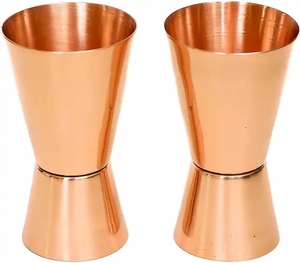 Acero inoxidable 30/60ml doble cara Jigger colores personalizados Logo ecológico comida segura moderna moda Bar medida hogar - Product Image 3